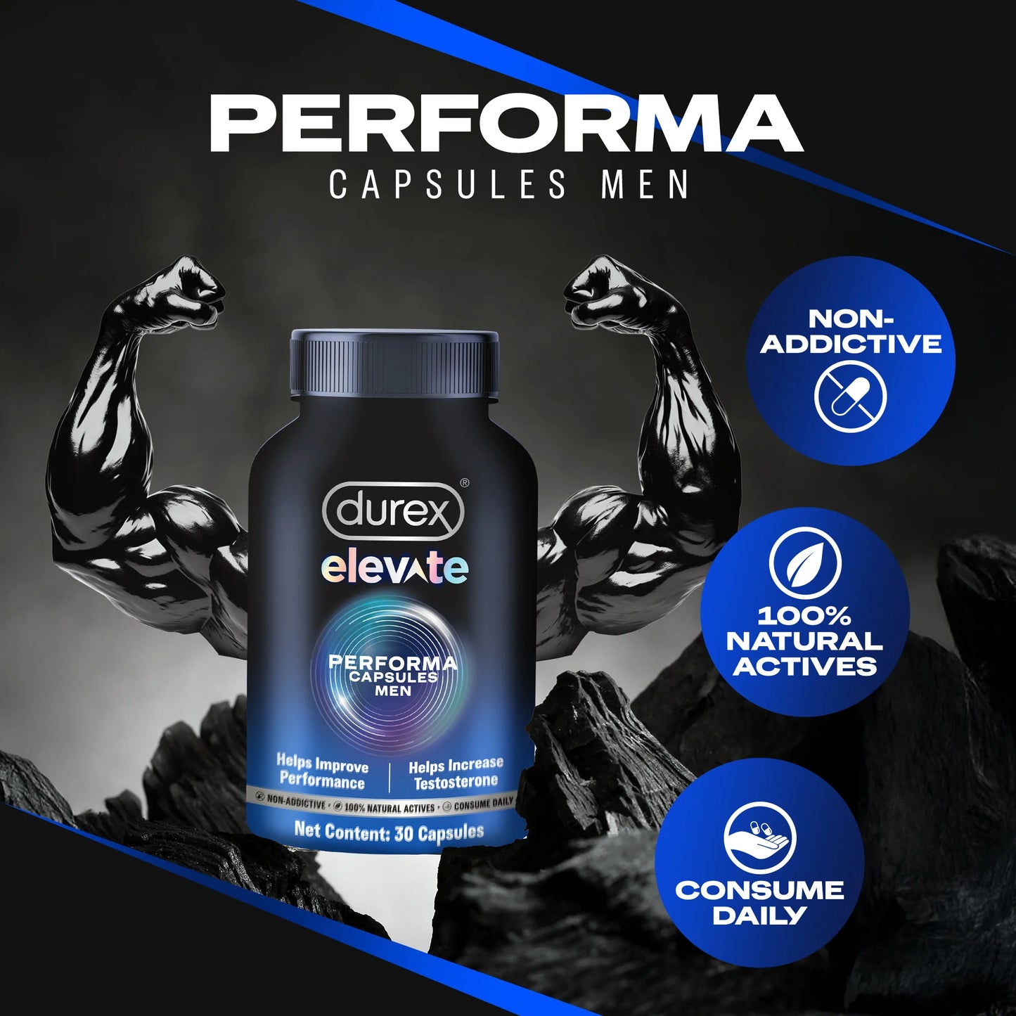 Durex Elevate Performa Shilajit - Buy 1 Get 1 Free