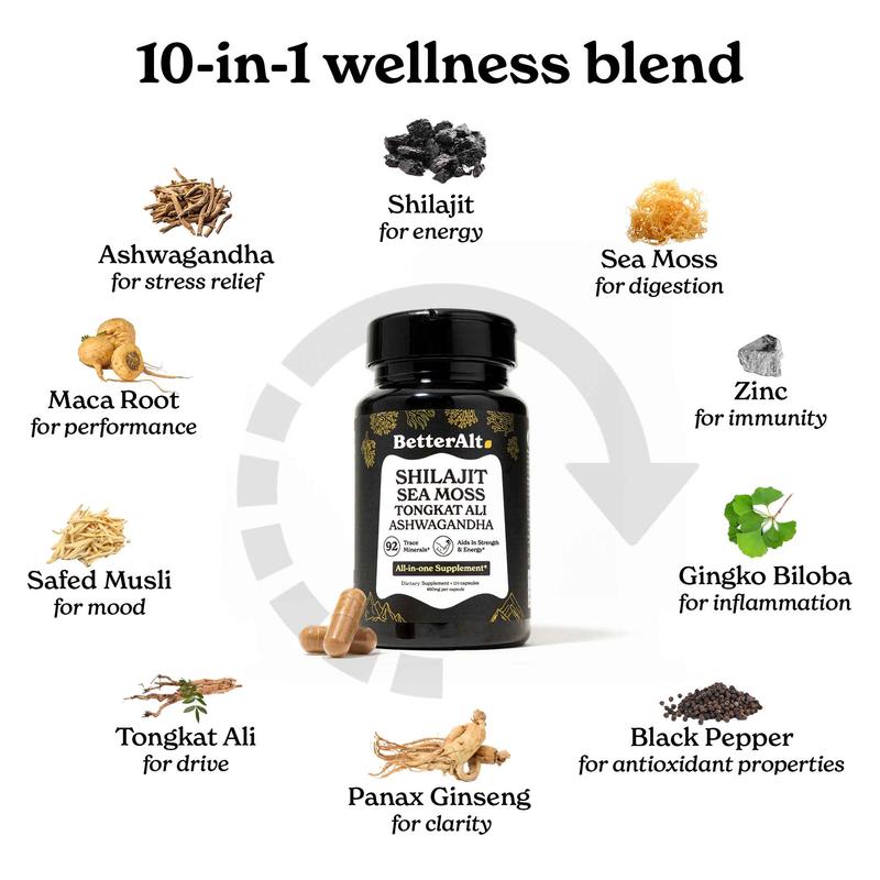 BetterAlt Shilajit Sea Moss