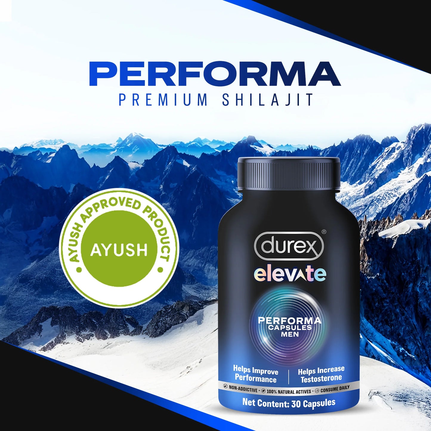 Durex Elevate Performa Shilajit - Buy 1 Get 1 Free