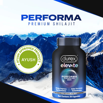 Durex Elevate Performa Shilajit - Buy 1 Get 1 Free
