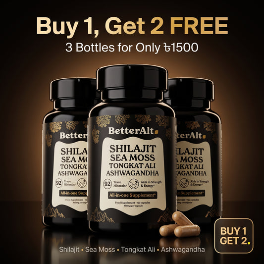 BetterAlt Shilajit Sea Moss - Buy 1 Get 2 Free